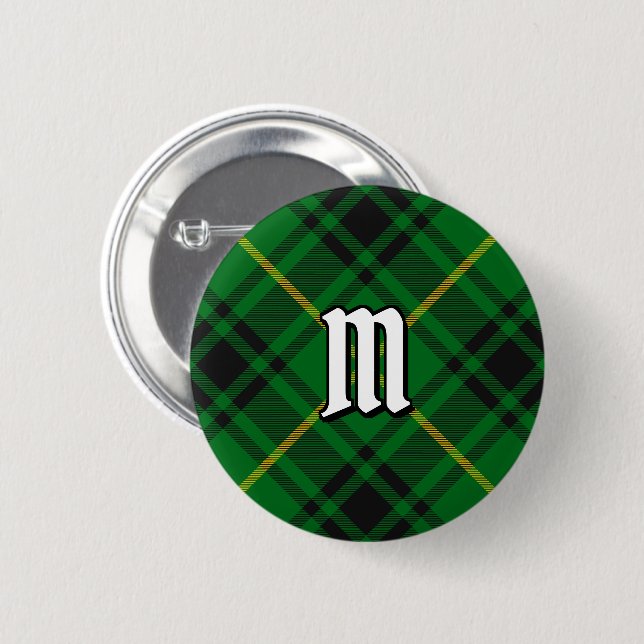 Chapa Redonda De 5 Cm Clan MacArthur Tartan (Anverso y reverso)