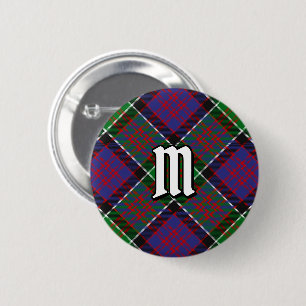 Chapa Redonda De 5 Cm Clan MacDonald de Clanranald Tartan Button