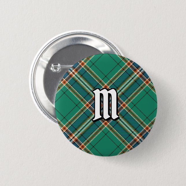 Chapa Redonda De 5 Cm Clan MacFarlane Ancient Hunting Tartán (Anverso y reverso)