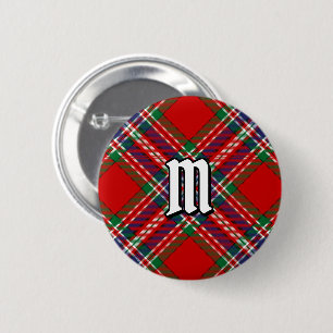Chapa Redonda De 5 Cm Clan MacFarlane Red Tartan