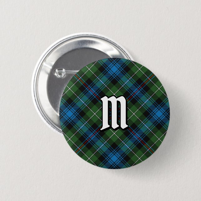 Chapa Redonda De 5 Cm Clan MacKenzie Tartan Button (Anverso y reverso)