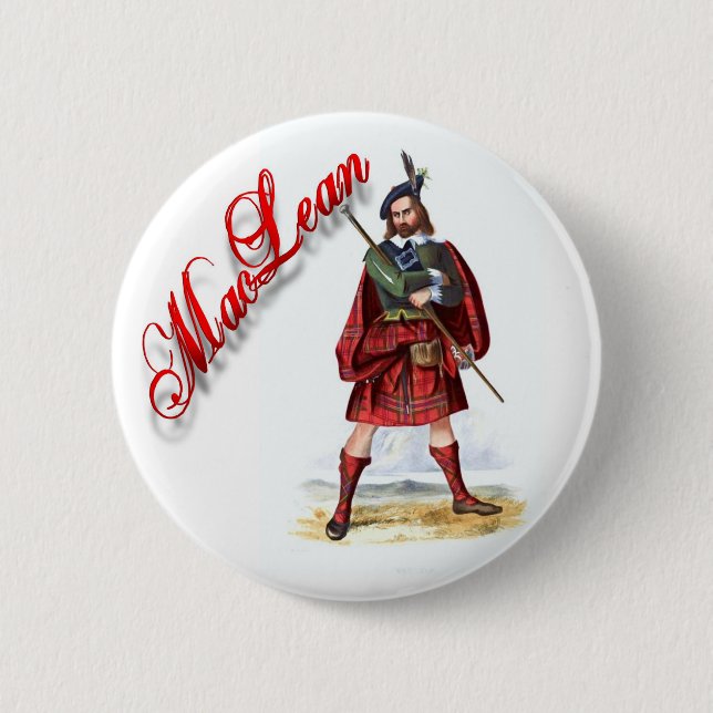 Chapa Redonda De 5 Cm Clan MacLean Scottish Dream Button (Anverso)