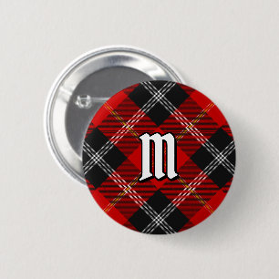 Chapa Redonda De 5 Cm Clan Marjoribanks Tartan Button