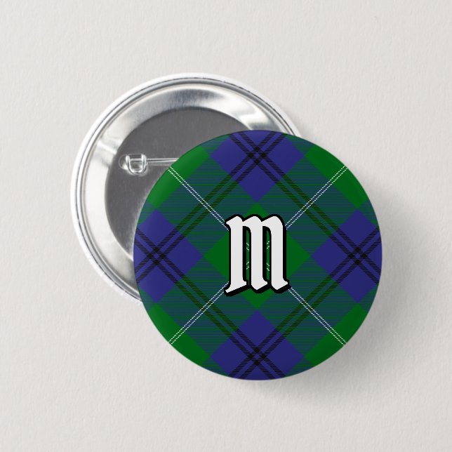 Chapa Redonda De 5 Cm Clan Oliphant Tartan Button (Anverso y reverso)