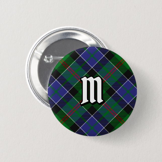 Chapa Redonda De 5 Cm Clan Paterson Tartan (Anverso y reverso)