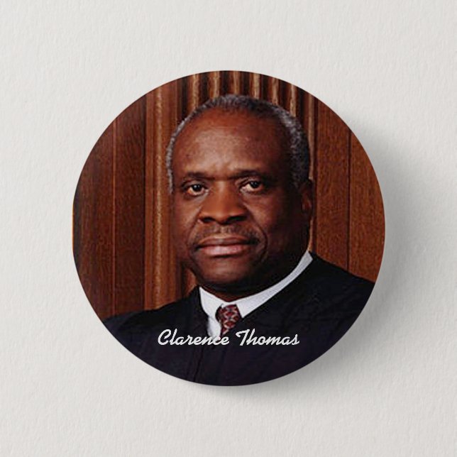 Chapa Redonda De 5 Cm Clarence Thomas (Anverso)