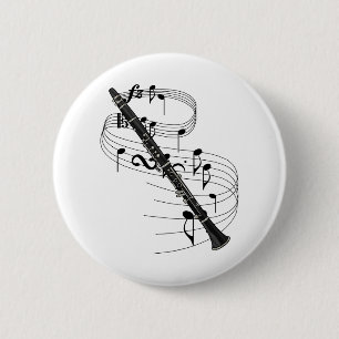 Chapa Redonda De 5 Cm Clarinet