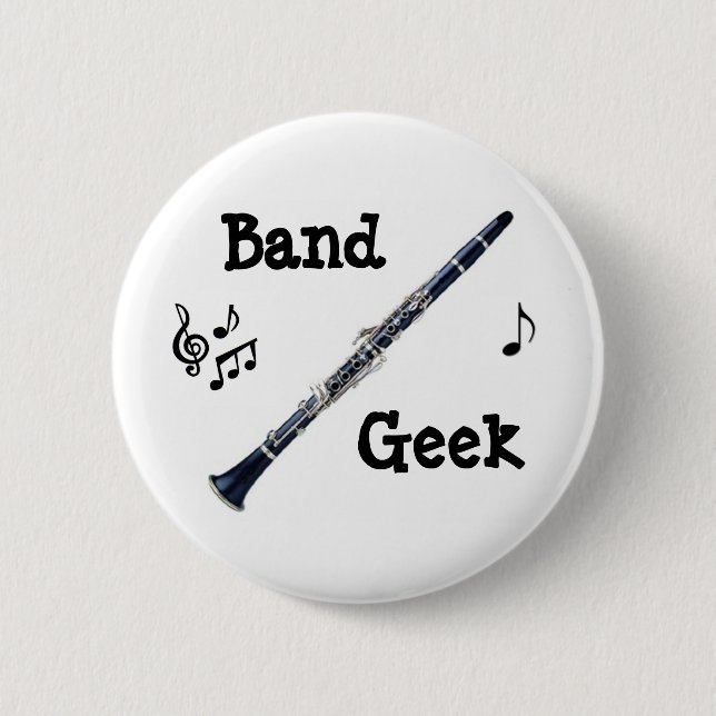 Chapa Redonda De 5 Cm Clarinet (Anverso)