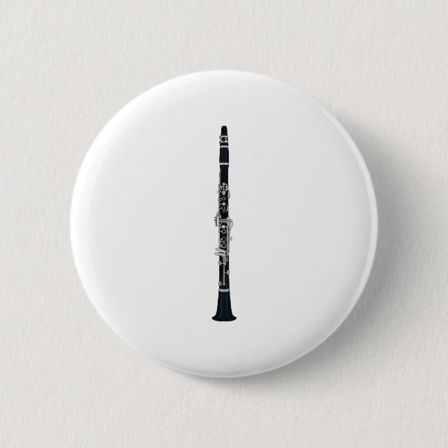 Chapa Redonda De 5 Cm Clarinet (Anverso)