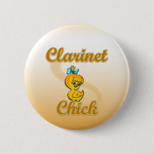 Chapa Redonda De 5 Cm Clarinet Chick
