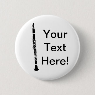Chapa Redonda De 5 Cm Clarinete personalizado