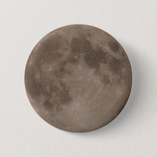 Chapa Redonda De 5 Cm Claro de luna lunar por satélite de la luna