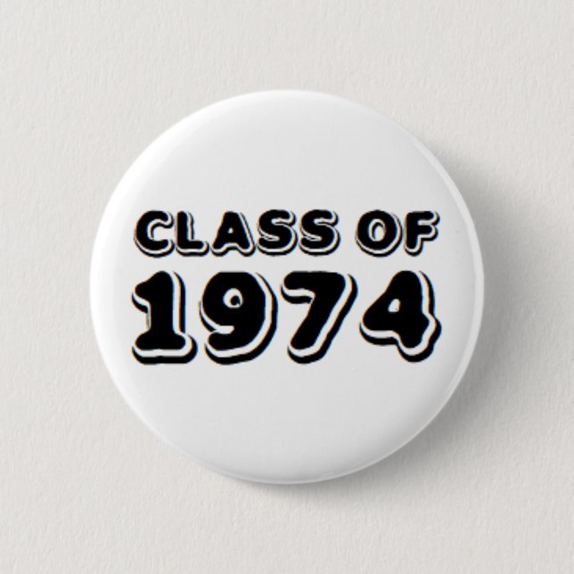 Chapa Redonda De 5 Cm clase de 1974 (Anverso)