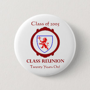 Chapa Redonda De 5 Cm Clase de 2005 Clase Insignia de Reunión - Personal