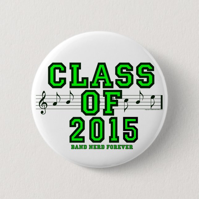 Chapa Redonda De 5 Cm Clase de 2015 (Anverso)