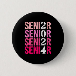 Chapa Redonda De 5 Cm clase de 2024 Senior 2024 para graduación alta
