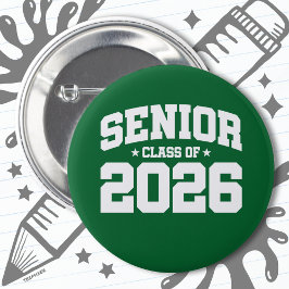 Chapa Redonda De 5 Cm Clase de 2026 Graduación de secundaria en 2026