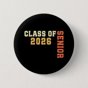 Chapa Redonda De 5 Cm Clase de 2026 Senior 2026 Graduación 2025 Estudian