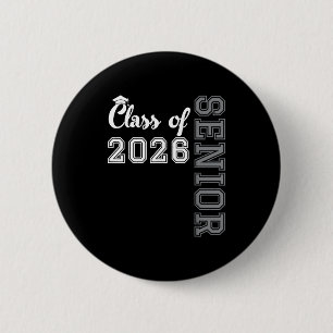 Chapa Redonda De 5 Cm Clase de 2026 senior 2026 graduación decoración pa