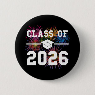 Chapa Redonda De 5 Cm Clase de 2026 Último Año