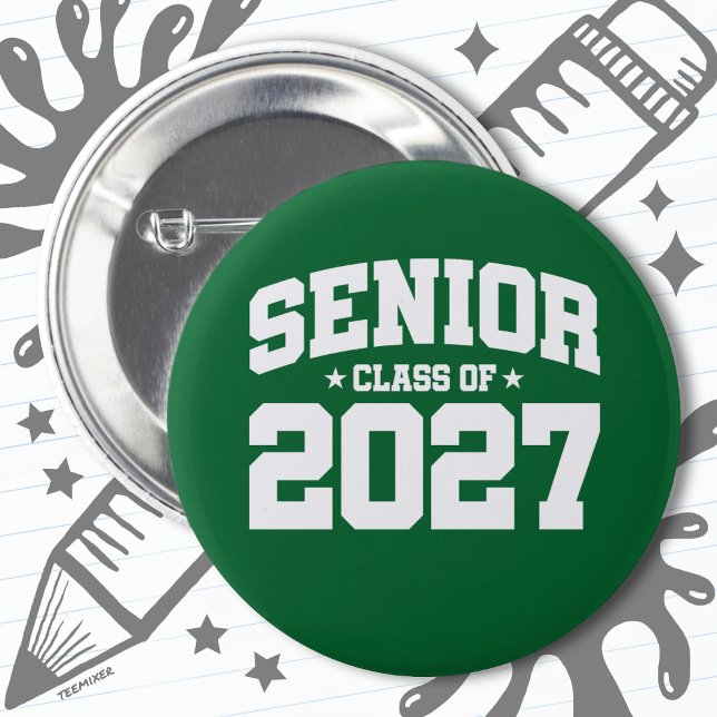 Chapa Redonda De 5 Cm Clase de 2027 Graduación de secundaria en 2027 (Subido por el creador)