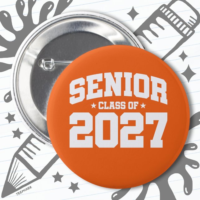 Chapa Redonda De 5 Cm Clase de 2027 Graduación de secundaria en 2027 (Subido por el creador)