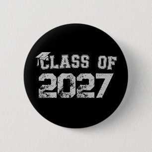 Chapa Redonda De 5 Cm Clase de 2027 Graduación de último año 2026 Gradua