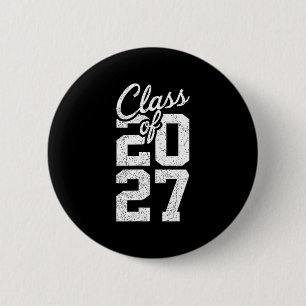 Chapa Redonda De 5 Cm Clase de 2027 graduación senior 2027 graduado clas