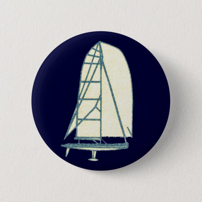 Chapa Redonda De 5 Cm clase de láser en yate (Anverso)