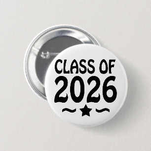 Chapa Redonda De 5 Cm Clase Estrella de 2026 Graduación