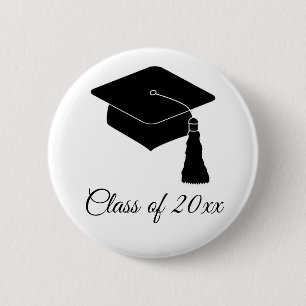 Chapa Redonda De 5 Cm Clase minimalista de Grad Cap de 2018