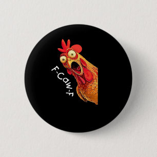 Chapa Redonda De 5 Cm Clásico Gráfico Vintage F-Caw-F-Pollo