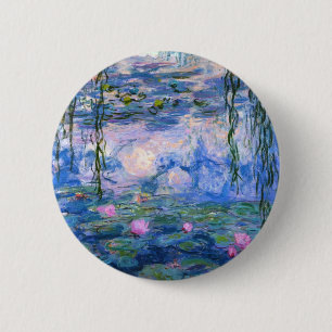 Chapa Redonda De 5 Cm Claude Monet Water Lillies 1919