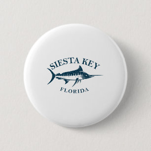 Chapa Redonda De 5 Cm Clave retro siesta en Florida pesca vintage