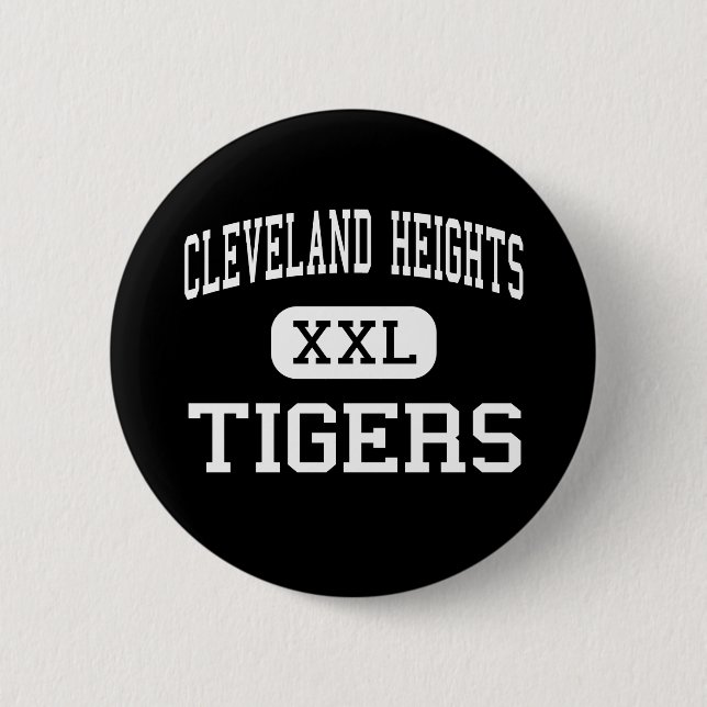 Chapa Redonda De 5 Cm Cleveland Heights - tigres - Cleveland Heights (Anverso)