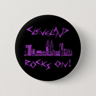 Chapa Redonda De 5 Cm ¡Cleveland Rocks!