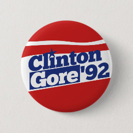 Chapa Redonda De 5 Cm Clinton Gore 92