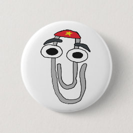 Chapa Redonda De 5 Cm Clippy the Rebel