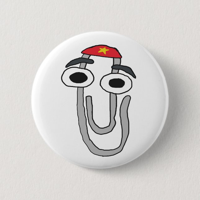 Chapa Redonda De 5 Cm Clippy the Rebel (Anverso)