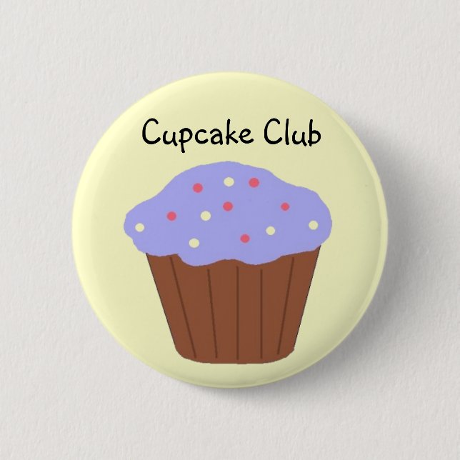 Chapa Redonda De 5 Cm Club de Cupcakes (Anverso)
