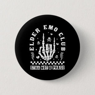Chapa Redonda De 5 Cm Club de Emo Mayor Todavía No Es Una Fase Mano De E