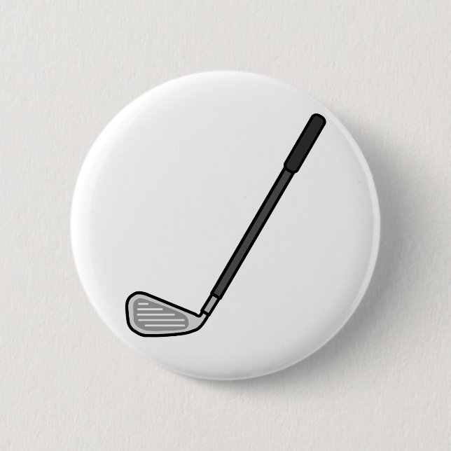 Chapa Redonda De 5 Cm Club de golf (Anverso)