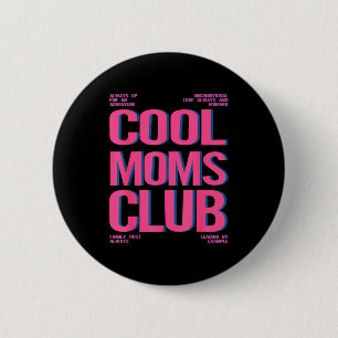 Chapa Redonda De 5 Cm club de mamás geniales retro feliz día de la madre