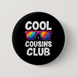 Chapa Redonda De 5 Cm Club de Primos Geniales Familia Divertida Camiseta