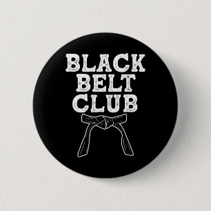 Chapa Redonda De 5 Cm Club del Cinturón Negro - Karate Taekwondo Kung Fu