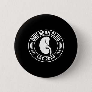 Chapa Redonda De 5 Cm Club One Bean 2026 Trasplante de Donante de Riñón