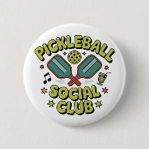 Club Social de Pickleball Diseño Retro para jugado