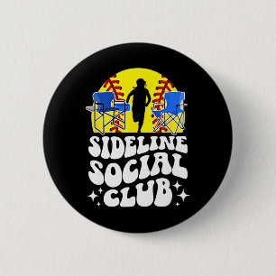 Chapa Redonda De 5 Cm Club Social Lateral Mamá Suave de un Jugador Suave