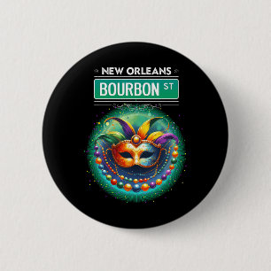 Chapa Redonda De 5 Cm Cly New Orleans Bourbon Street Guay Fun Nola Mardi