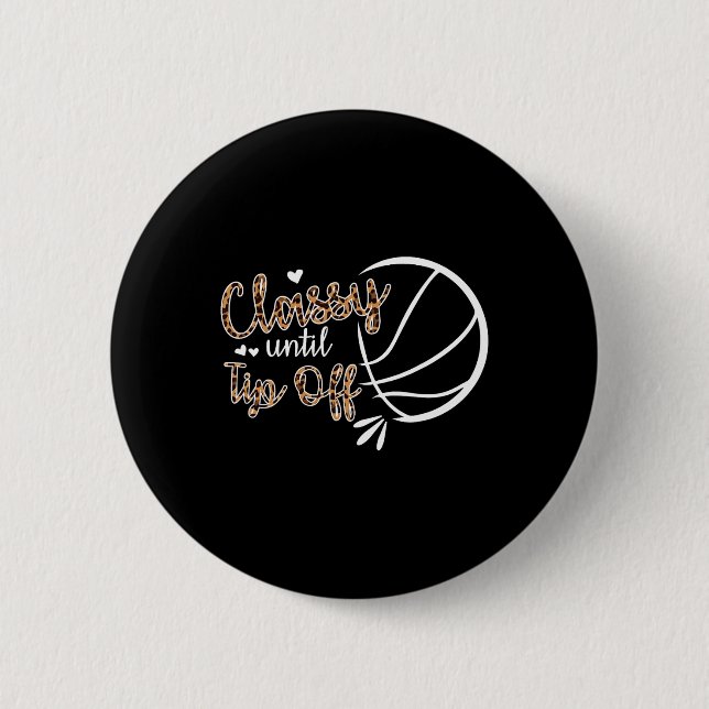 Chapa Redonda De 5 Cm Cly Until Tip Off Bysketbyll Player Kids (Anverso)